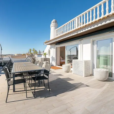 Luxe Penthouse, Bbq, Jacuzzi, Games, Ocean View, Oura 2-min Walk - By Seareen Apartament Albufeira